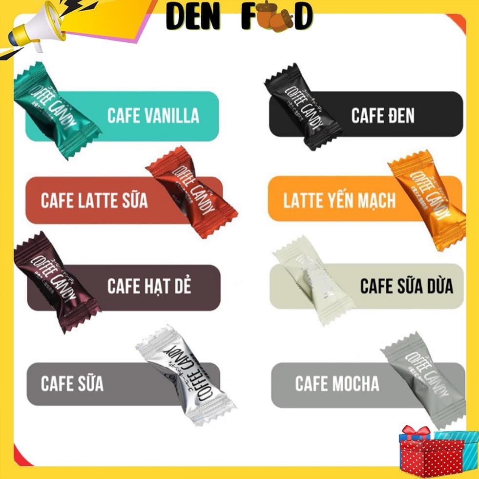 500g Kẹo cà phê không đường Coffee Candy Viên Nén Không Đường Ăn Kiêng Đài Loan