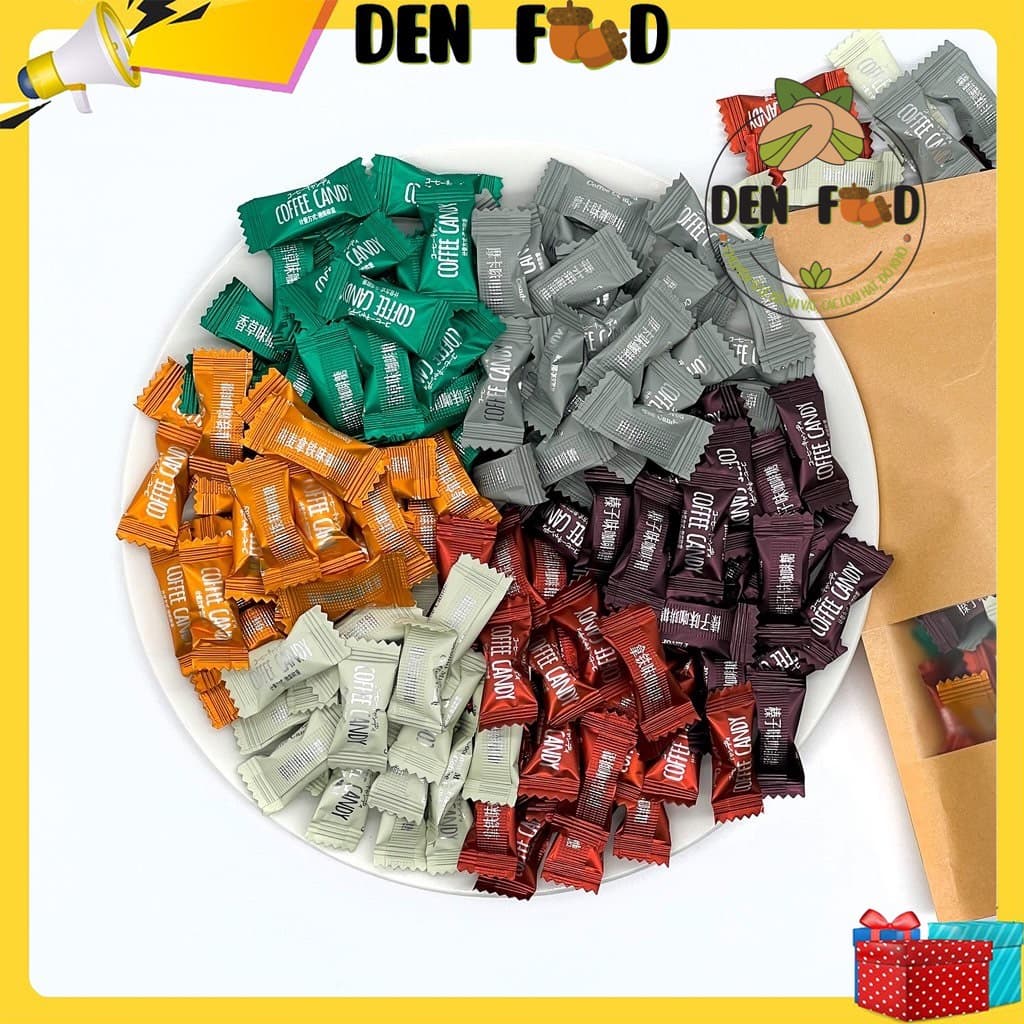 500g Kẹo cà phê không đường Coffee Candy Viên Nén Không Đường Ăn Kiêng Đài Loan