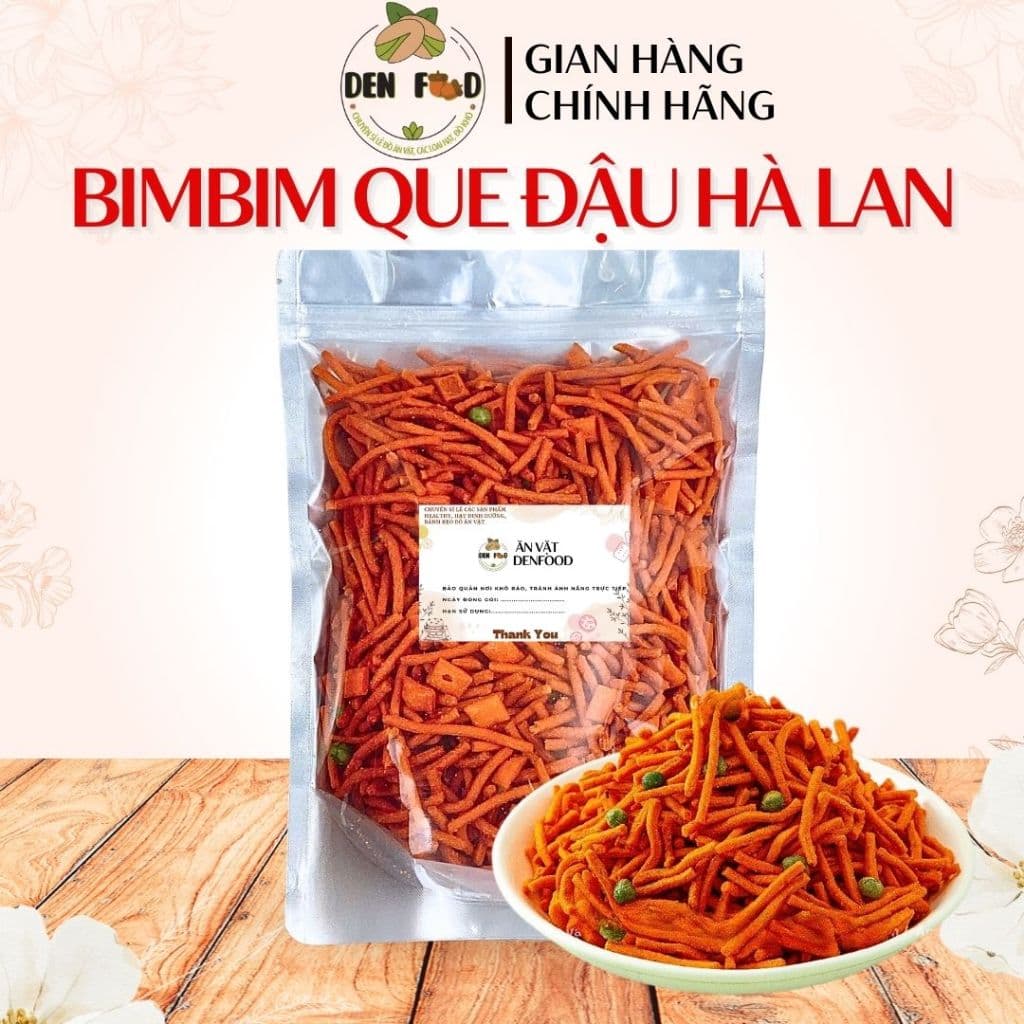 500G Bim Bim Que Đậu Hà Lan - Ăn Vặt Denfood