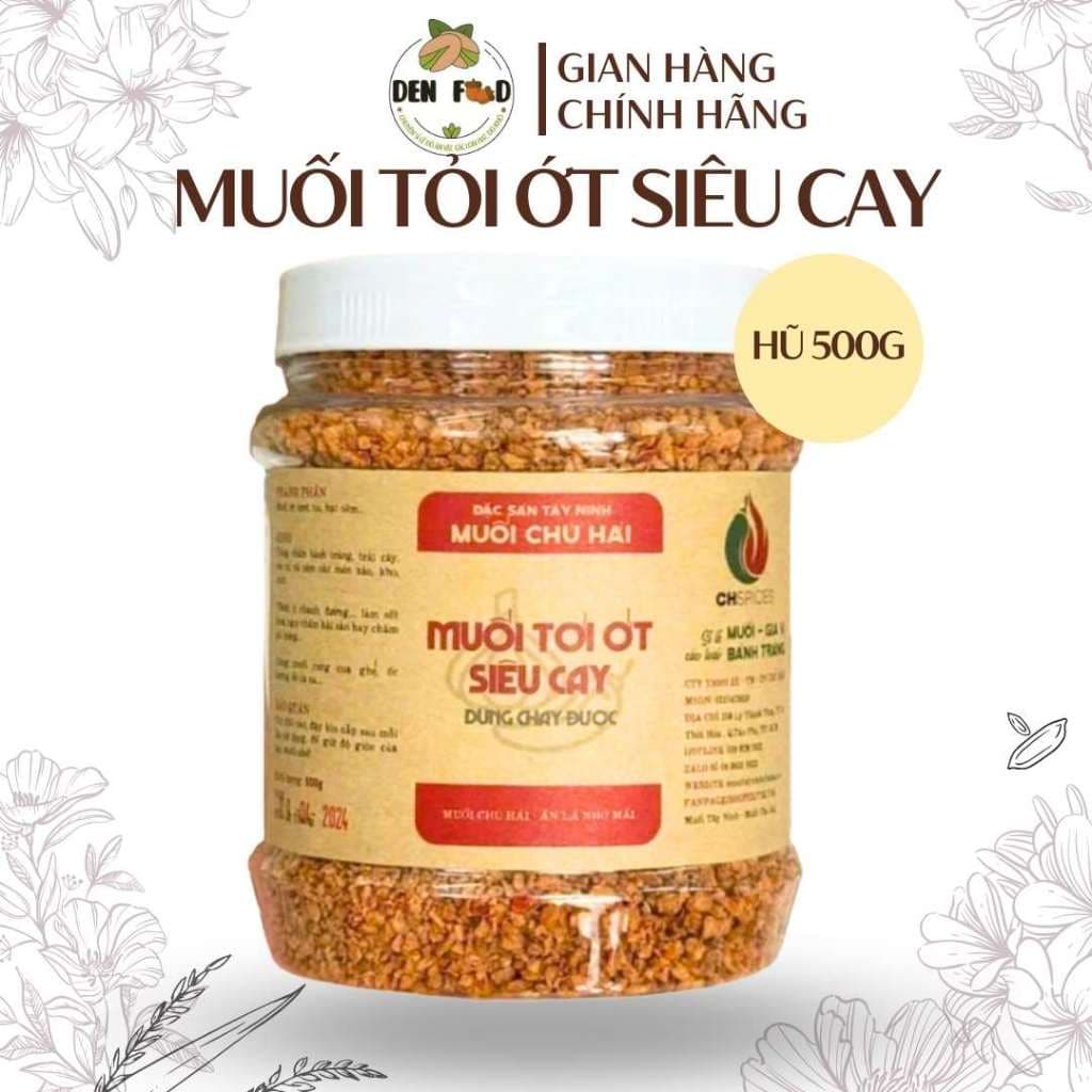 500G Muối Tây Ninh Chú Hải loại ngon, tỏi ớt siêu cay