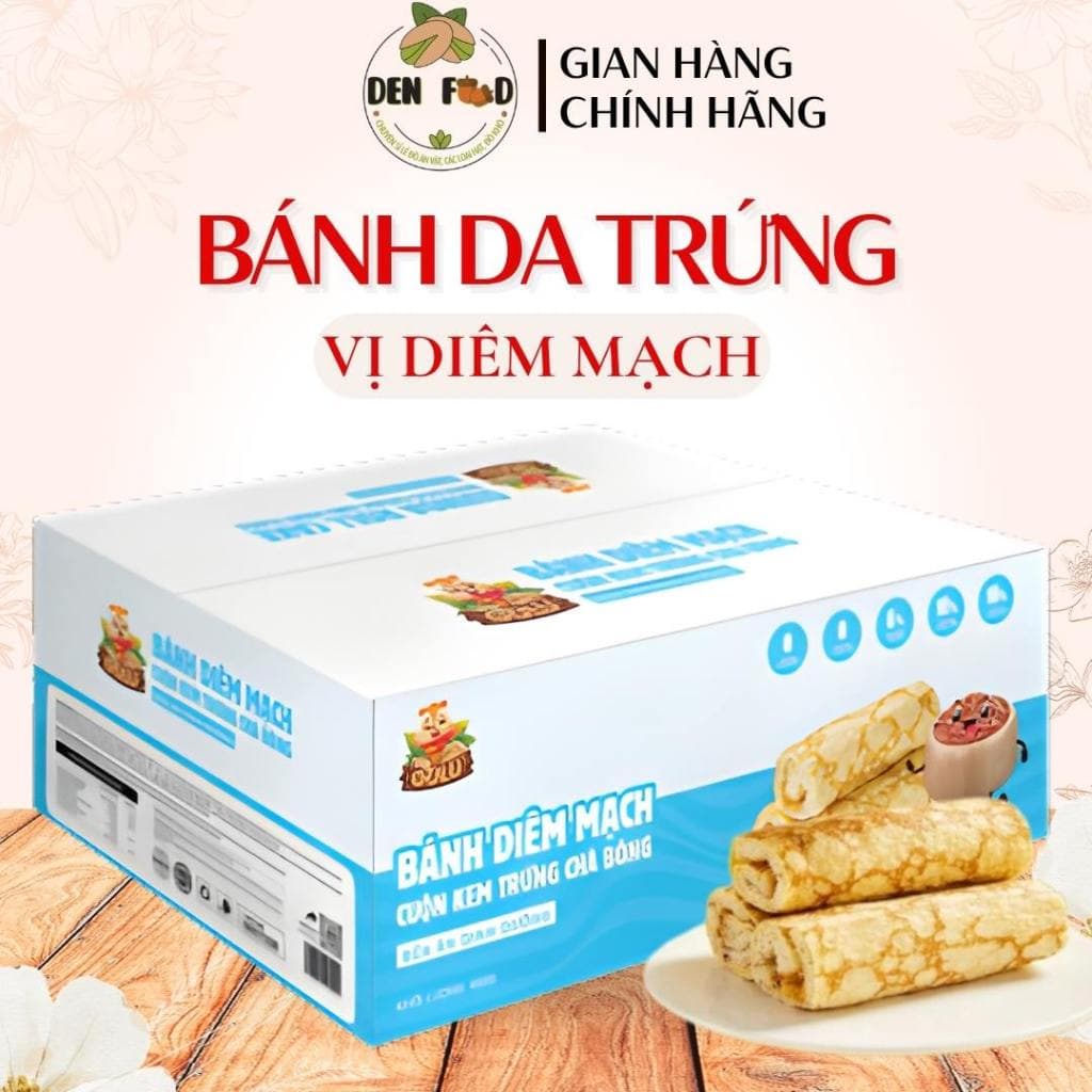 1 HỘP - Bánh Diêm Mạch của Gulu Foods - Ăn Vặt Denfood